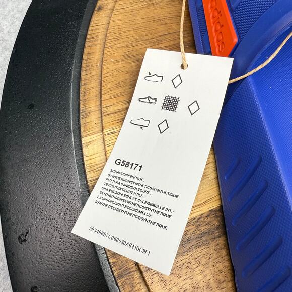 Adidas Racer TR Slides Sport Sandals Royal Blue Men's 12 Cloudfoam G58171 - Picture 2 of 3